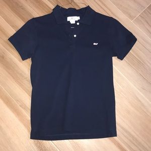 Blue women’s vineyard vines collared shirt